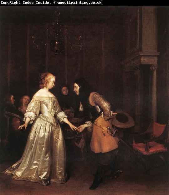 TERBORCH, Gerard The Dancing Couple rt